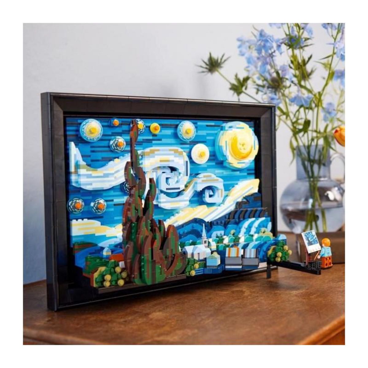 LEGO LEGO Ideas 21333 Vincent Van Gogh - La Nuit Étoilée, Reproduction de Tableau sur Toile