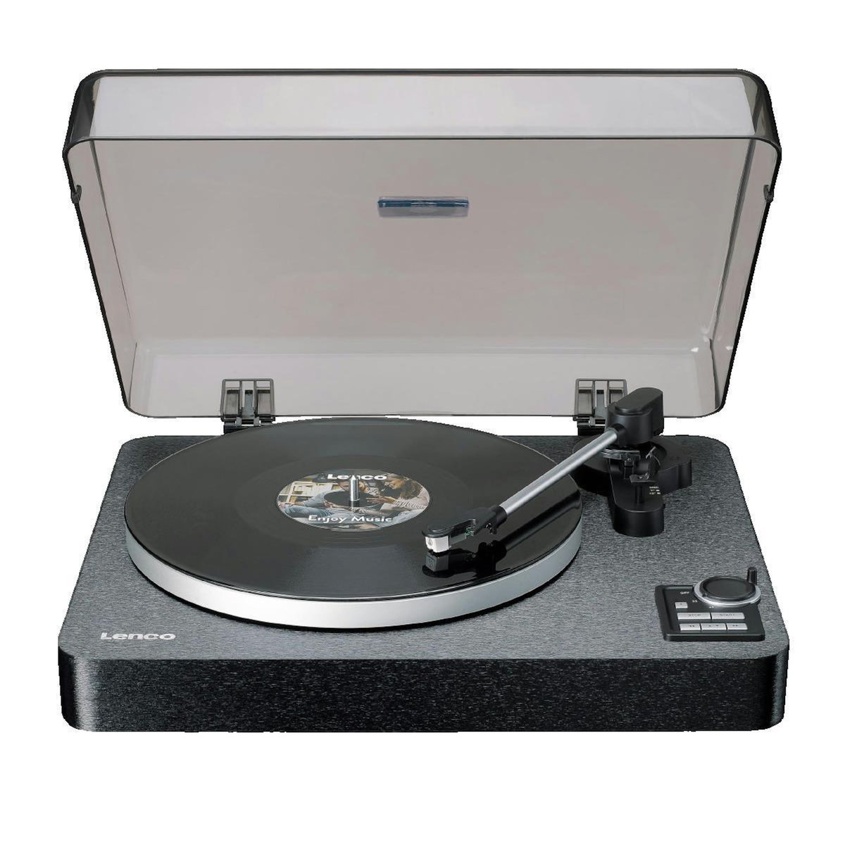 Lenco Platine vinyle Lenco LBTA-165BK noire entièrement automatique avec Bluetooth