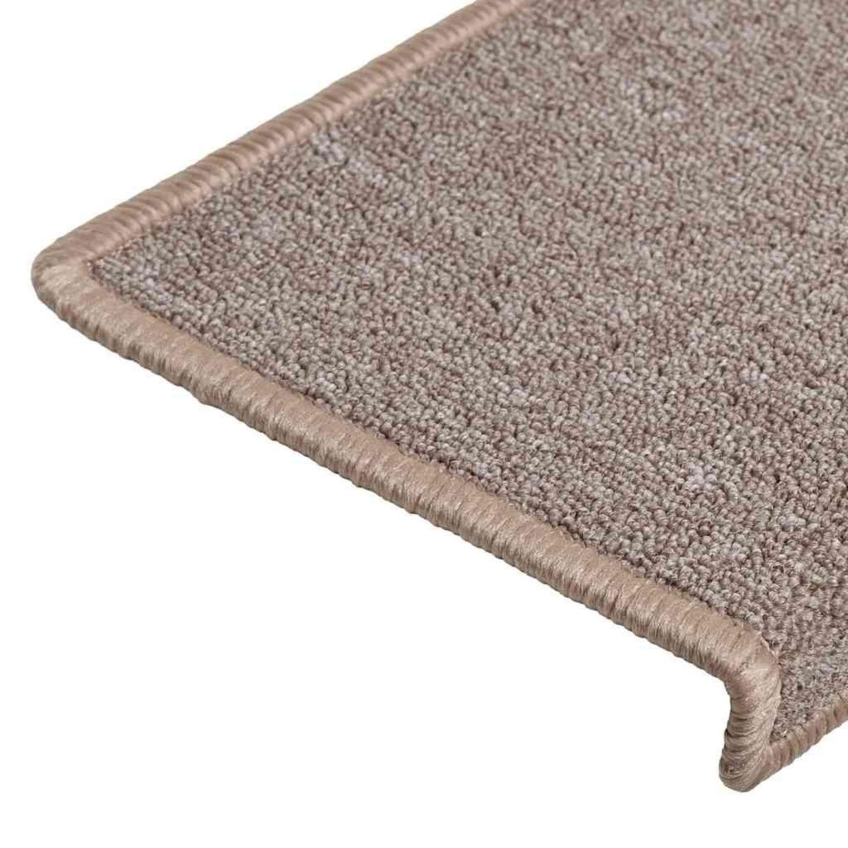VIDAXL Tapis d'escalier 30 pcs 65x21x4 cm Marron clair