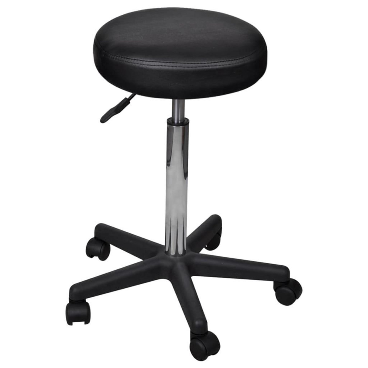 VIDAXL Tabourets de bureau lot de 2 Noir 35,5x84 cm Similicuir