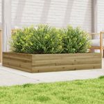 VIDAXL Jardiniere 110x110x23 cm bois de pin impregne