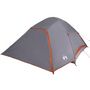 Voir la diapositive 5 : VIDAXL Tente de camping à dôme 4 personnes gris et orange imperméable
