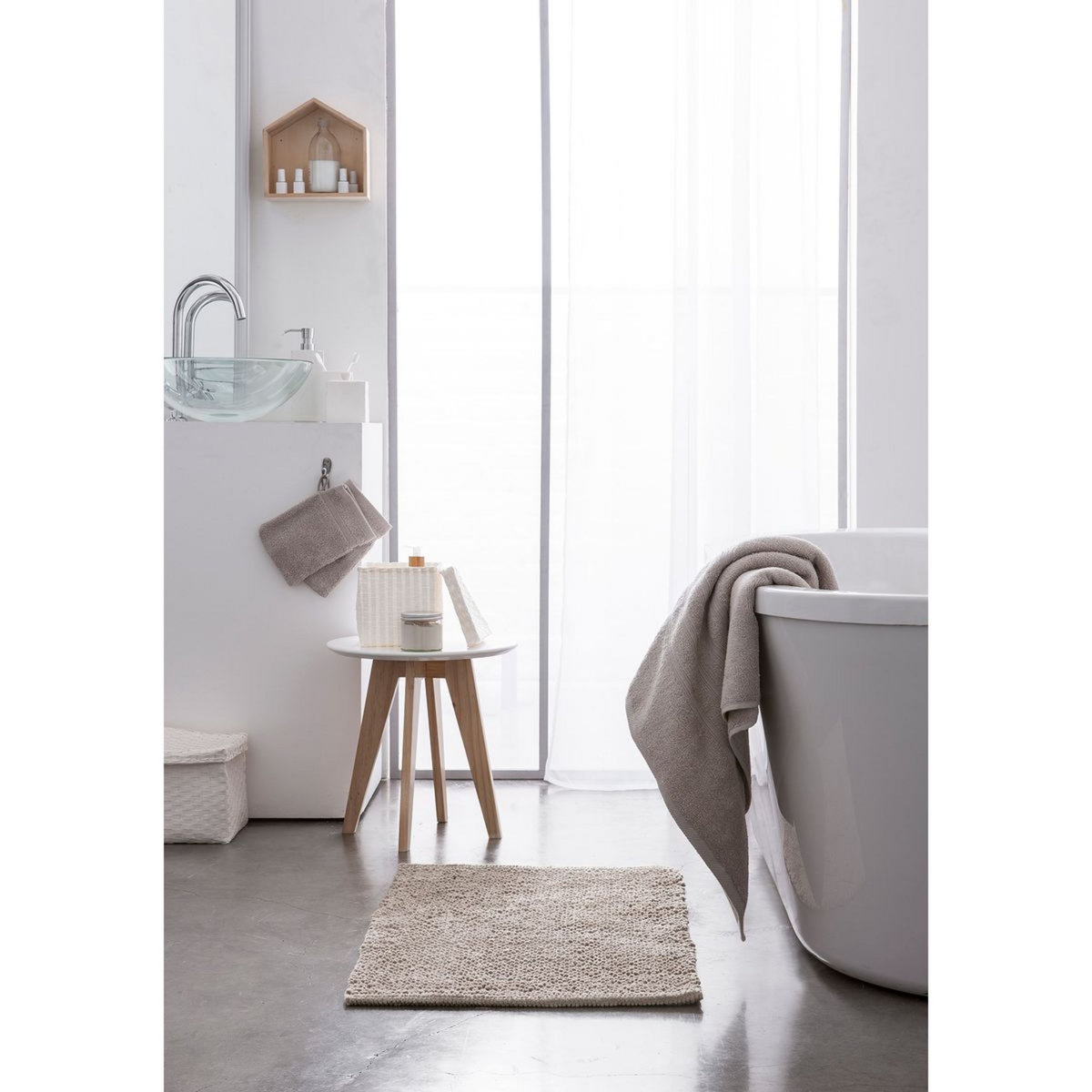 TODAY Maxi drap de bain uni en coton  500G/M² 