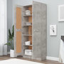 Voir la diapositive 3 : VIDAXL Bibliotheque Gris beton 82,5x30,5x185,5 cm Bois d'ingenierie