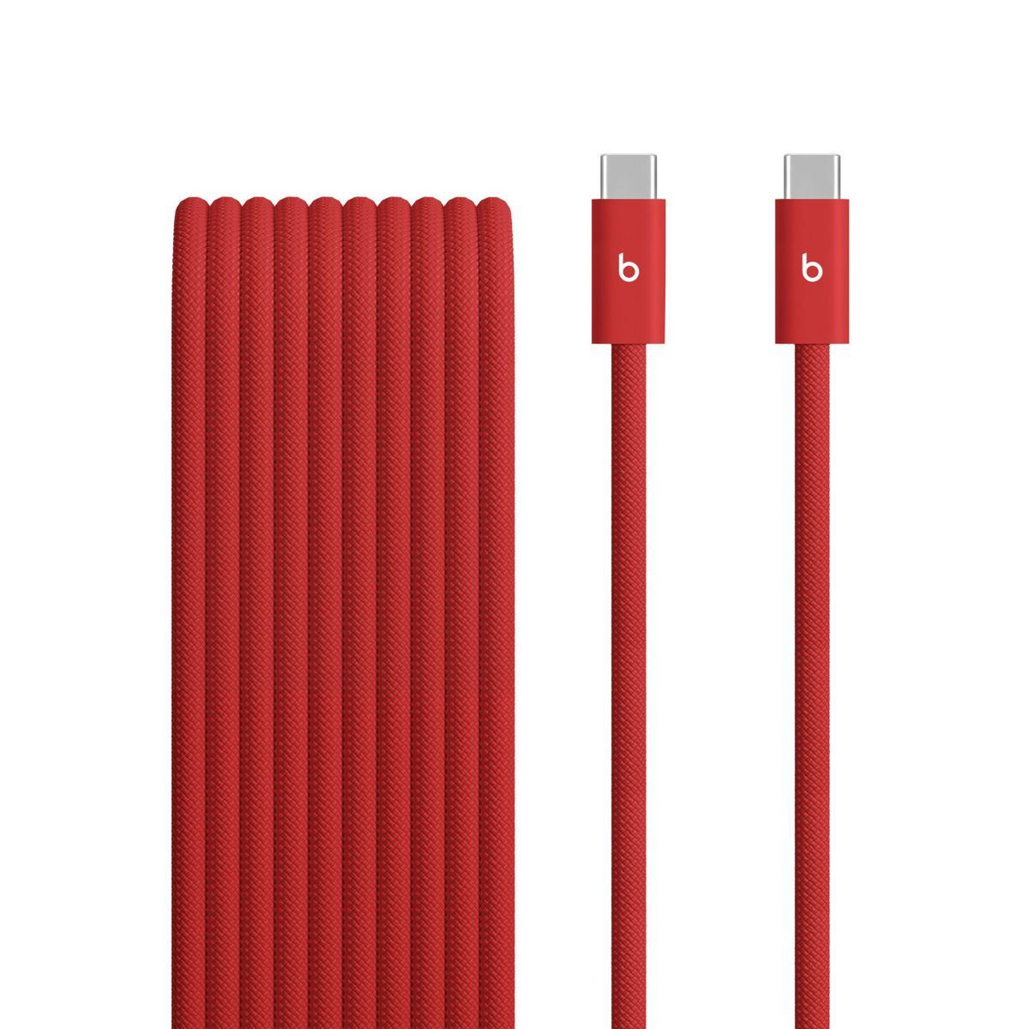 BEATS Câble usb c vers usb-c 240w 3m tressé rouge flash