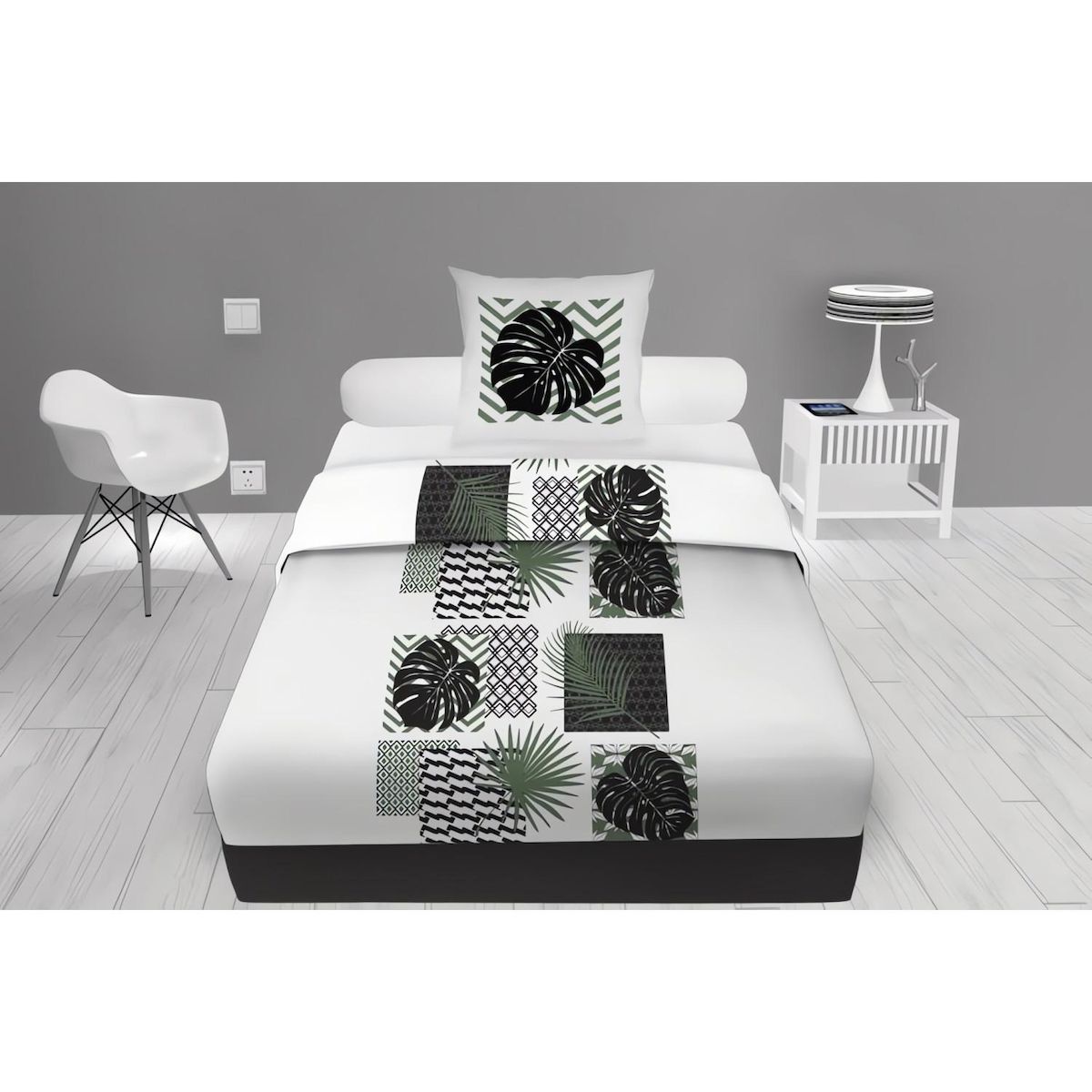 SOLEIL D'OCRE Parure de draps en coton PALMERA, par Soleil d'ocre