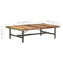 Voir la diapositive 6 : VIDAXL Table basse 142x90x42 cm Bois de recuperation massif