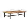 Voir la diapositive 6 : VIDAXL Table basse 142x90x42 cm Bois de recuperation massif