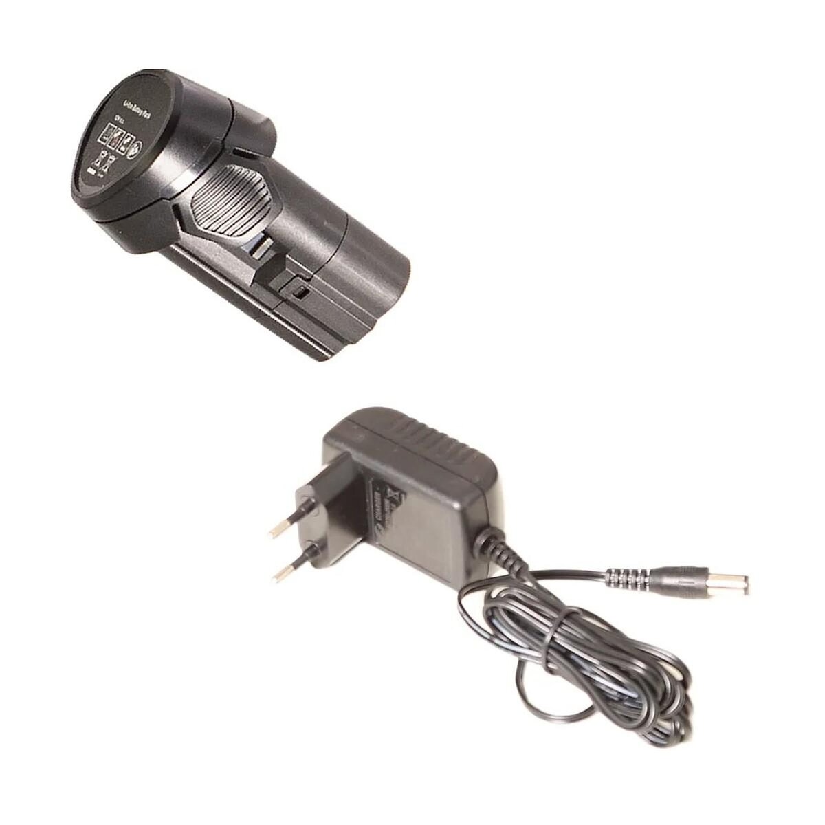 Ikra Coupe bordure à batterie 12V Lithium 2,5Ah - Chargeur 12V - 20 Couteaux en nylon Inclus IKRA