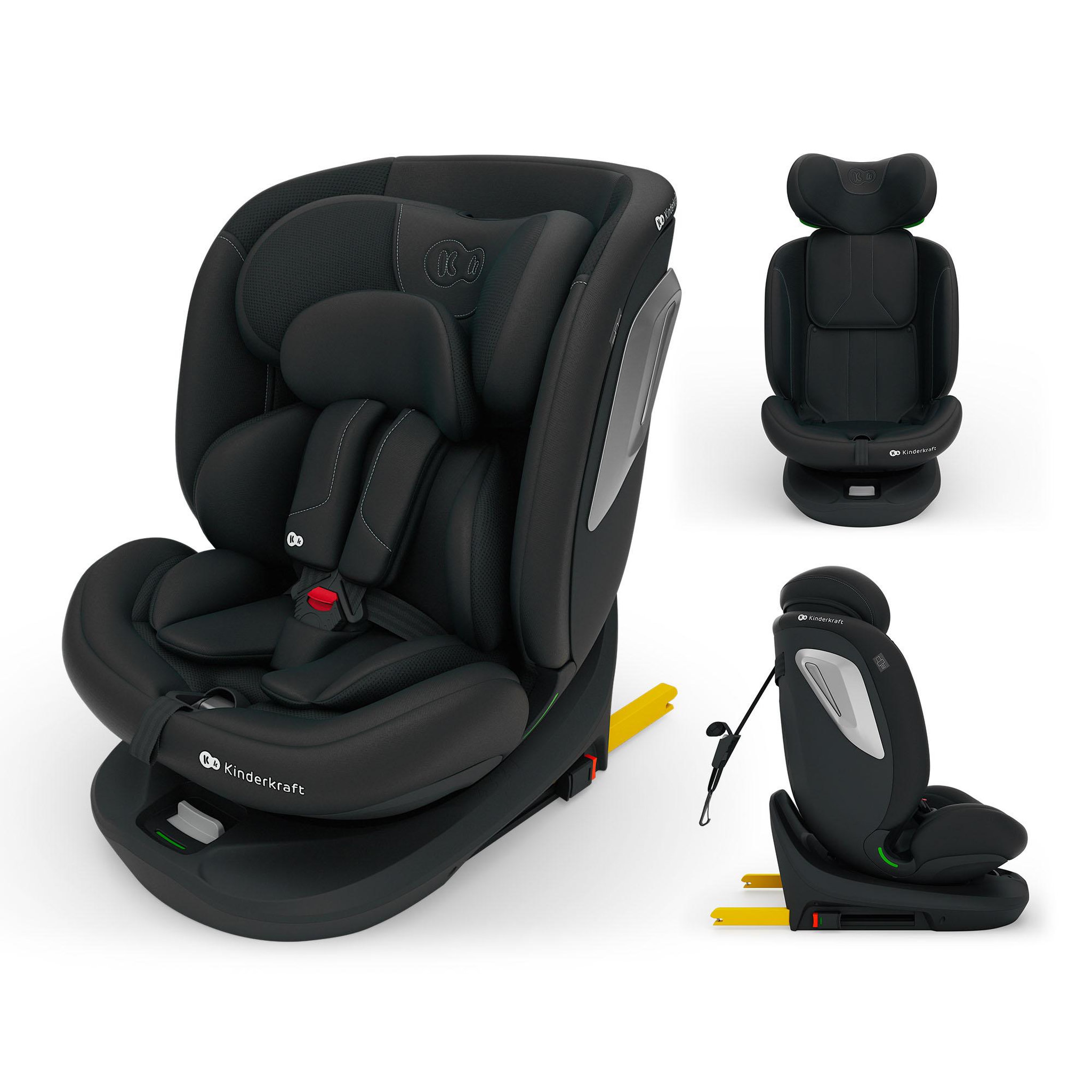 Voir la diapositive 2 : KINDERKRAFT Kinderkraft I-360 2 PLUS, siège auto 4 en 1, 40-150 cm, installation ISOFIX facile, 5 positions d'assise, de 0 à 36 kg, EASY SPIN 360° pour un chargement et un déchargement faciles, Noir