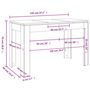 Voir la diapositive 6 : VIDAXL Table a dîner chene fume 120x60x76 cm bois d'ingenierie