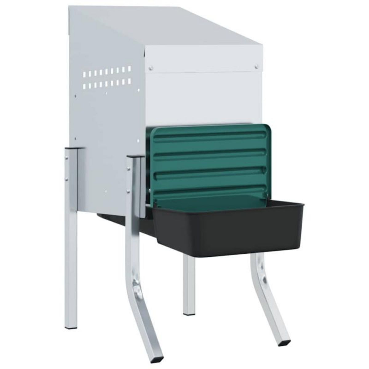 VIDAXL Nichoir à poules1 compartiment avec pieds en acier galvanisé