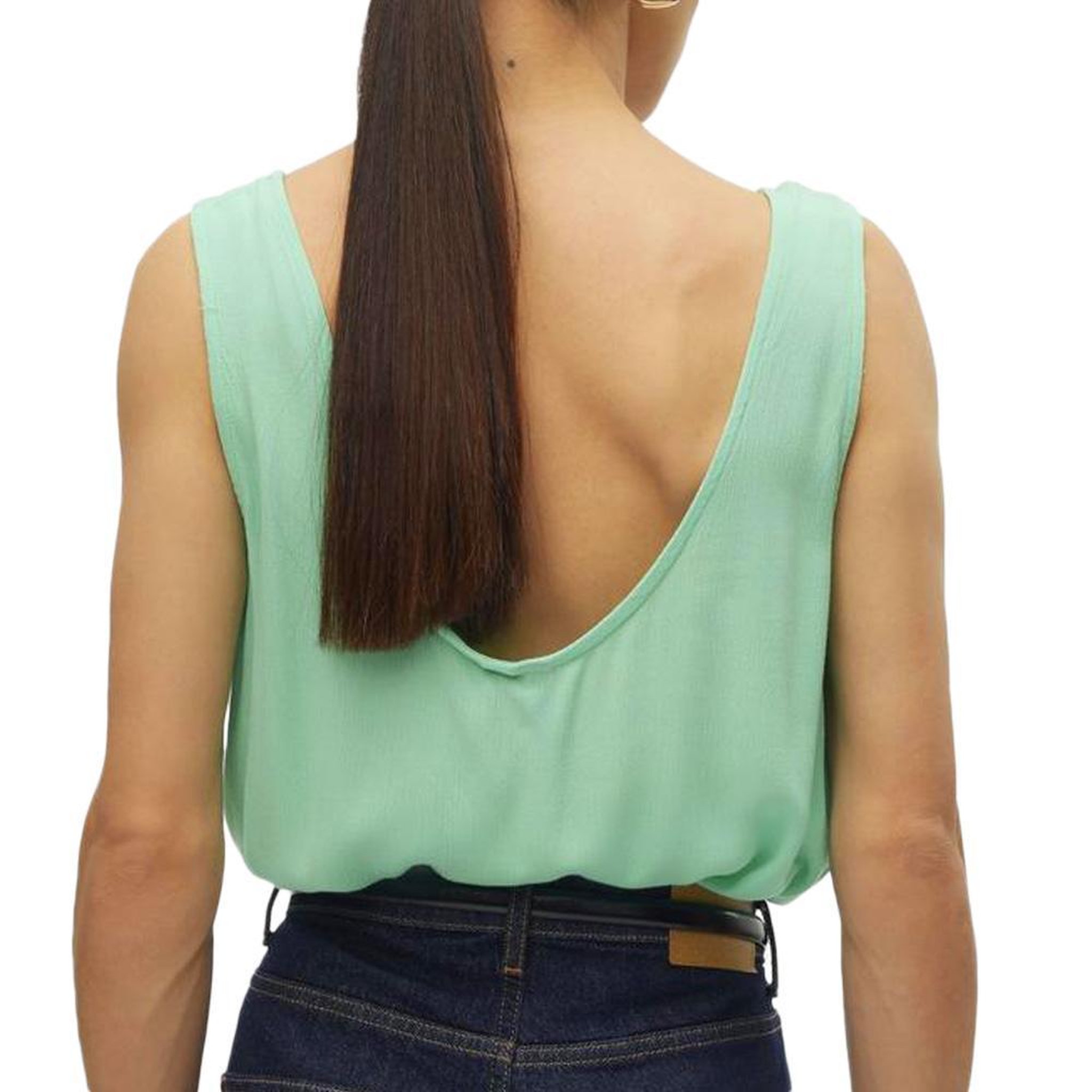 Voir la diapositive 2 : Vero Moda Débardeur Vert Femme Vero Moda Menny