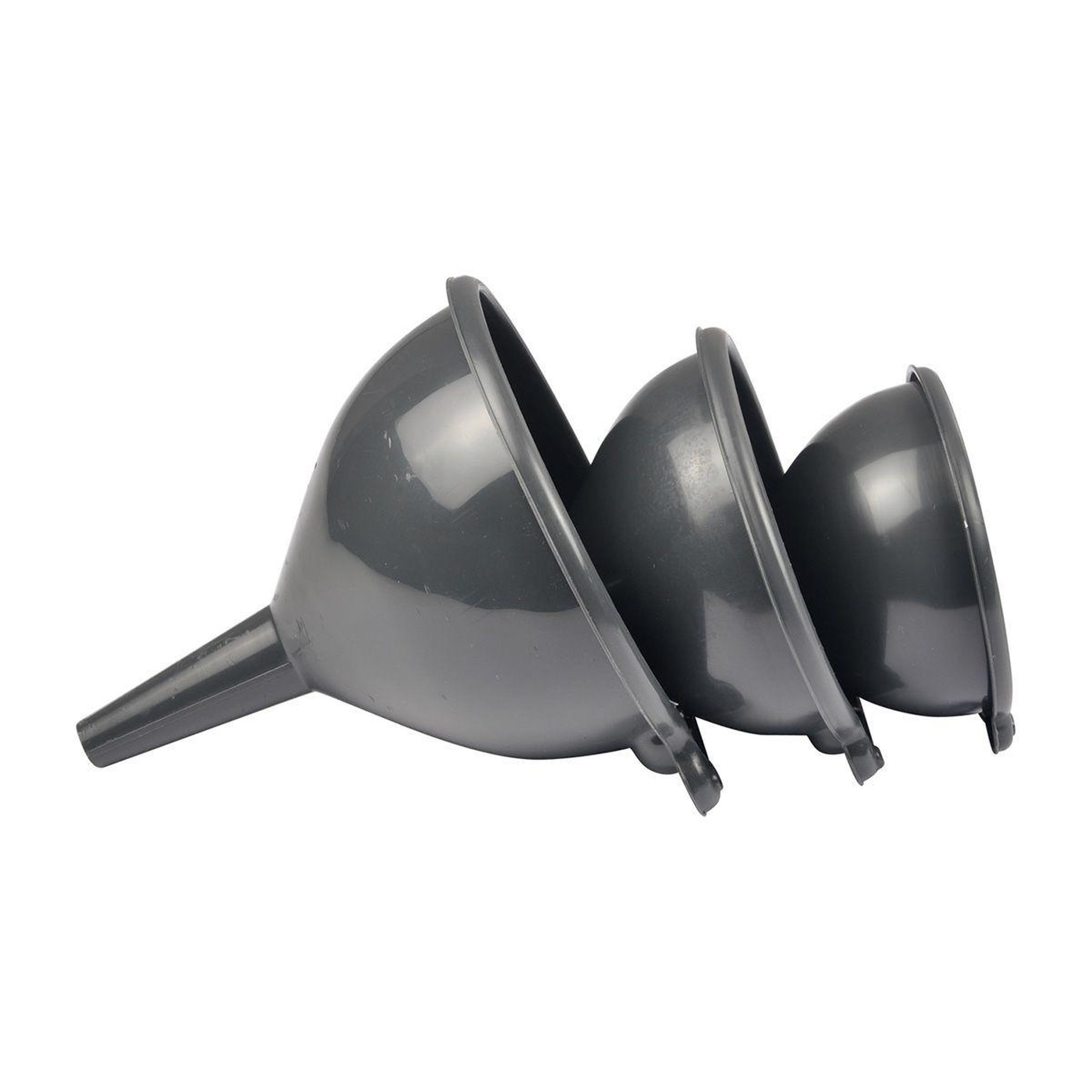 HOMEA Lot de 3 entonnoirs  repassage  14cm anthracite