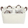 Voir la diapositive 1 : The Home Deco Factory Lot de 3 paniers de rangement en bouclette - Blanc