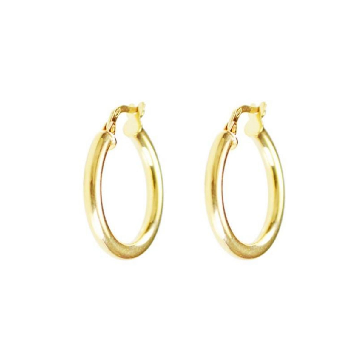 L'ATELIER D'AZUR Boucles d'Oreilles Créoles Or 18 Carats 750/000 Jaune - 1cm