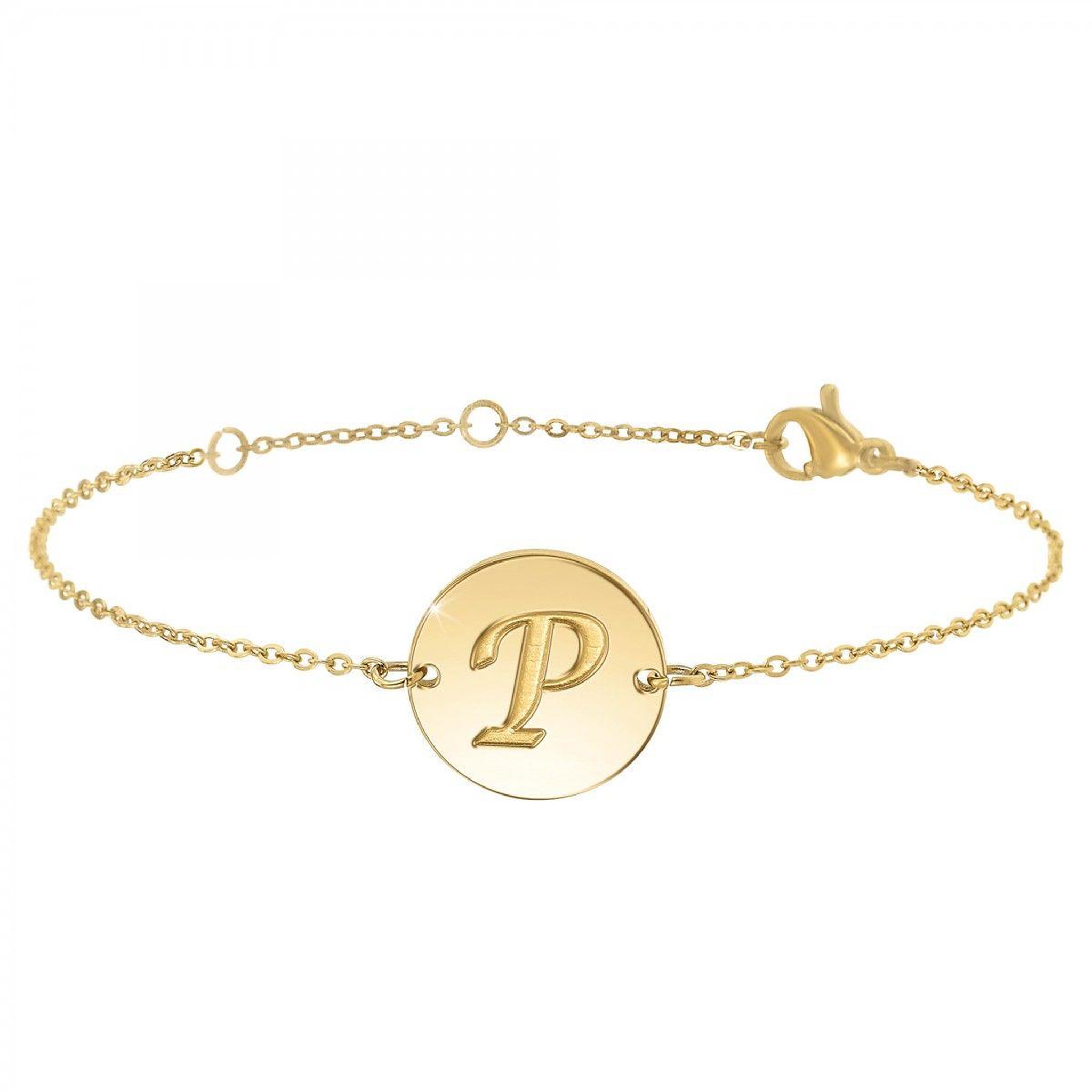 SC BOHEME Bracelet lettre P en acier inoxydable par SC Bohème
