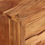 Voir la diapositive 5 : VIDAXL Meuble TV Bois d'acacia avec portes sculptees 117 x 30 x 40 cm