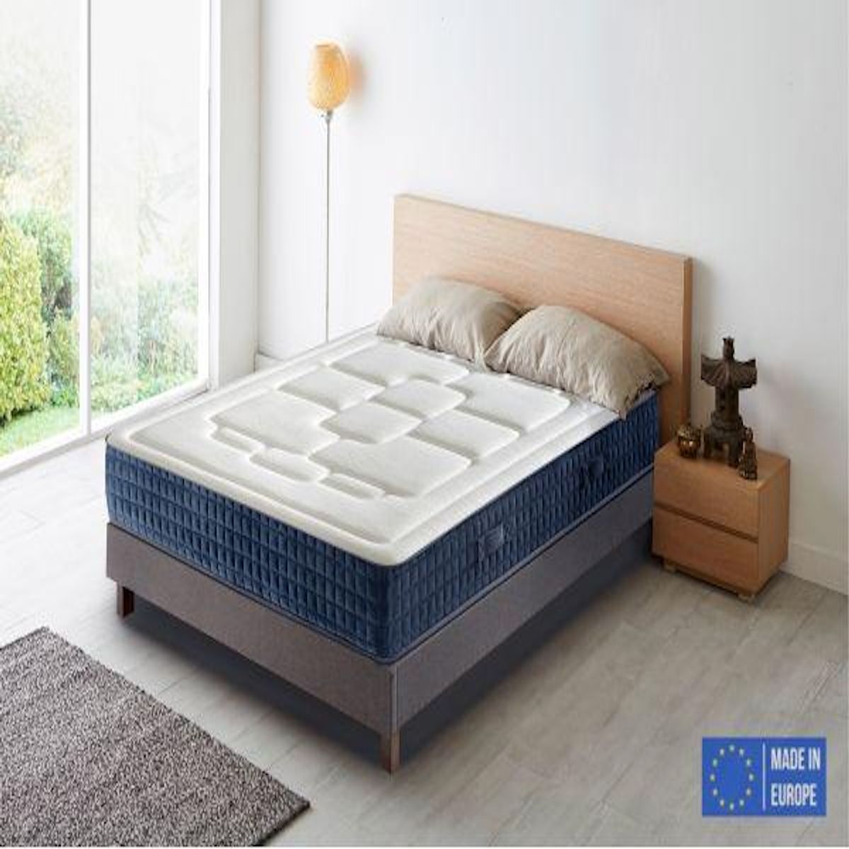 DAGOSTINO HOME Matelas 90x190 Mousse HR  Luxe Confort  Extra Ferme | Double Face (Été-Hiver) | Soutien Équilibré, Parfait et Tonique | H20cm