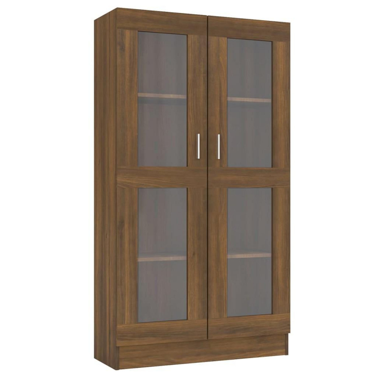 VIDAXL Armoire a vitrine Chene brun 82,5x30,5x150 cm Bois d'ingenierie