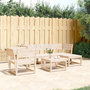 Voir la diapositive 1 : VIDAXL Salon de jardin 5 pcs bois massif de pin