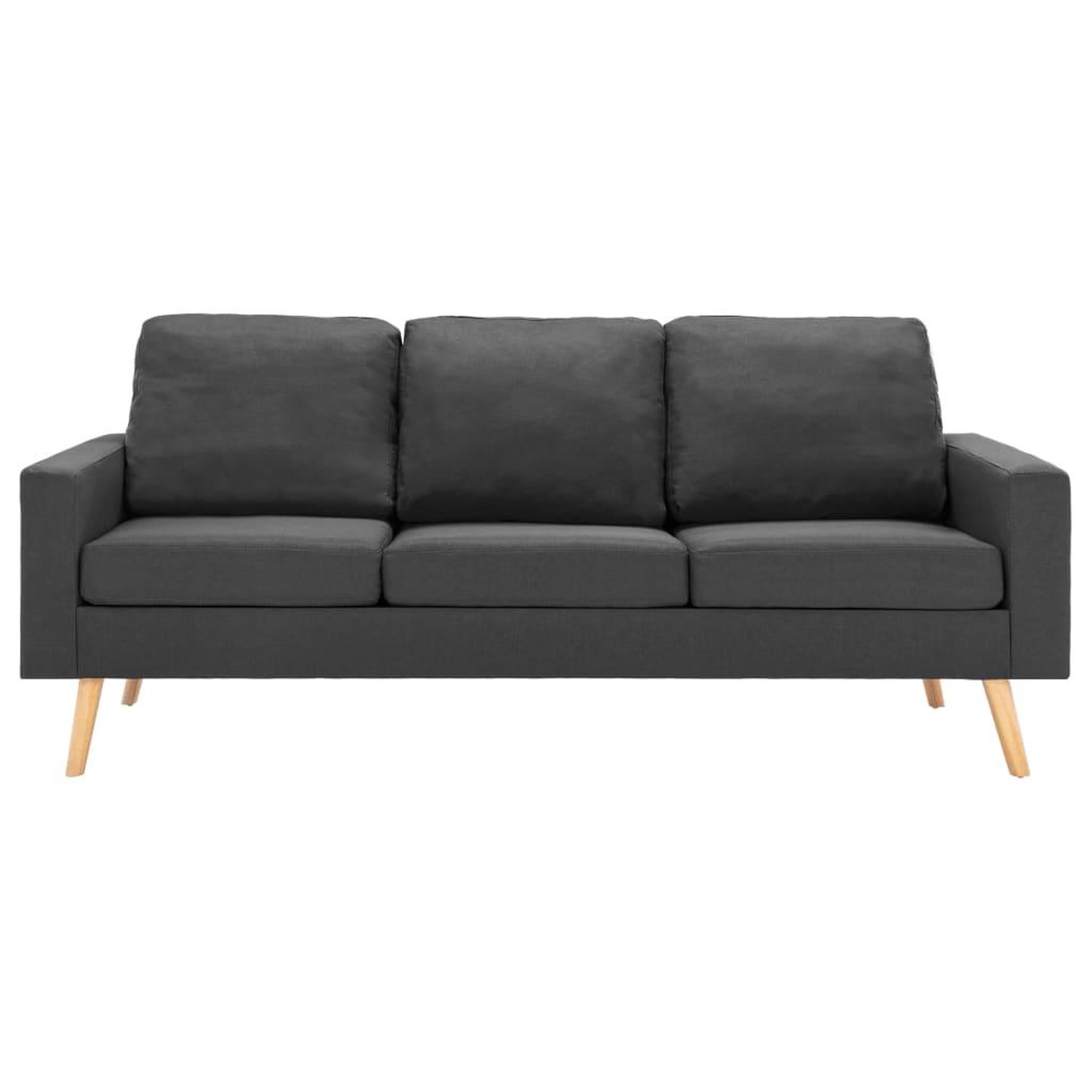 Voir la diapositive 3 : VIDAXL Ensemble de canapes 3 pcs Tissu Gris fonce