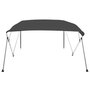Voir la diapositive 2 : VIDAXL Auvent bimini a 4 arceaux Anthracite 243x196x137 cm