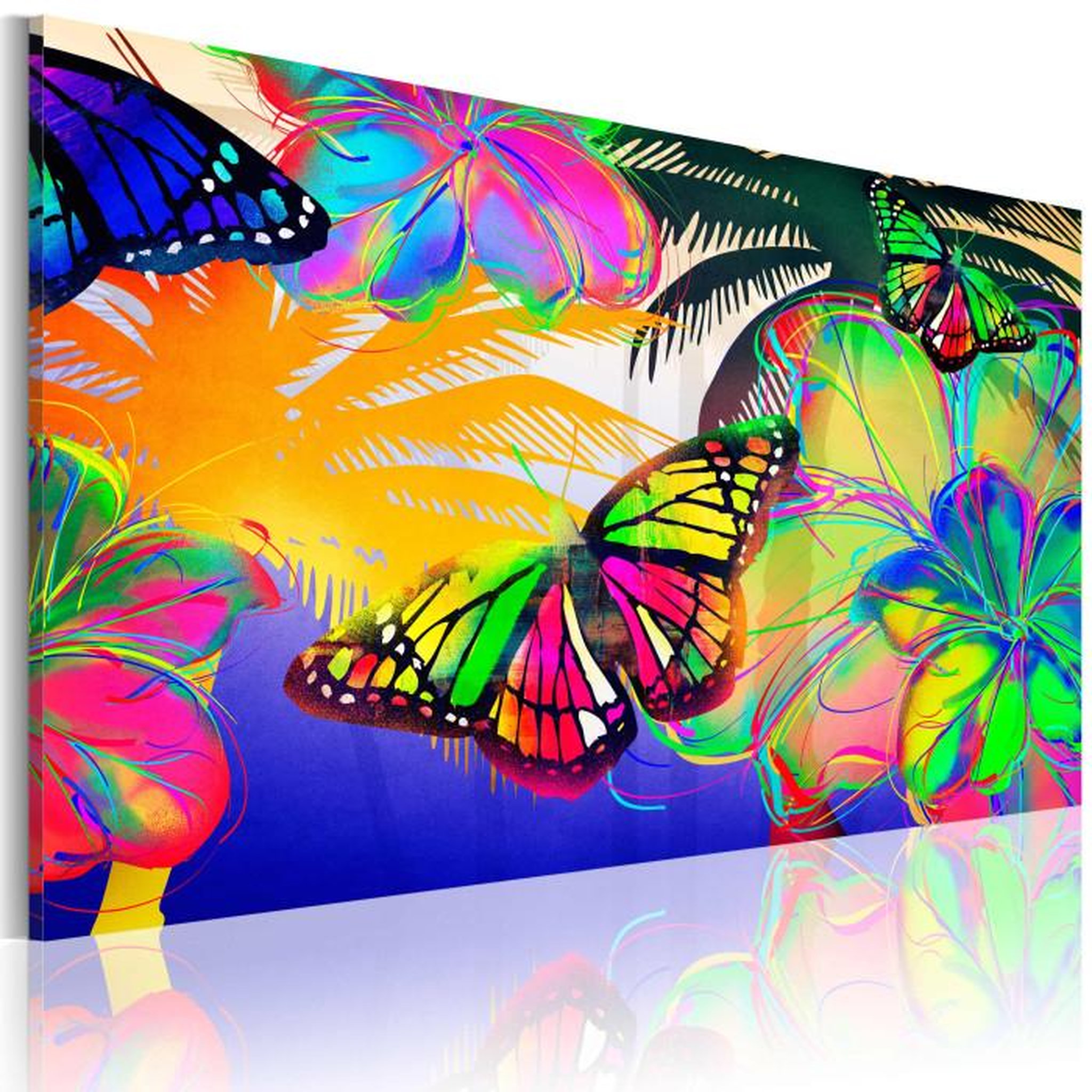 Paris Prix Tableau Imprimé  Papillons Exotiques. Coloris disponibles : Multicolore