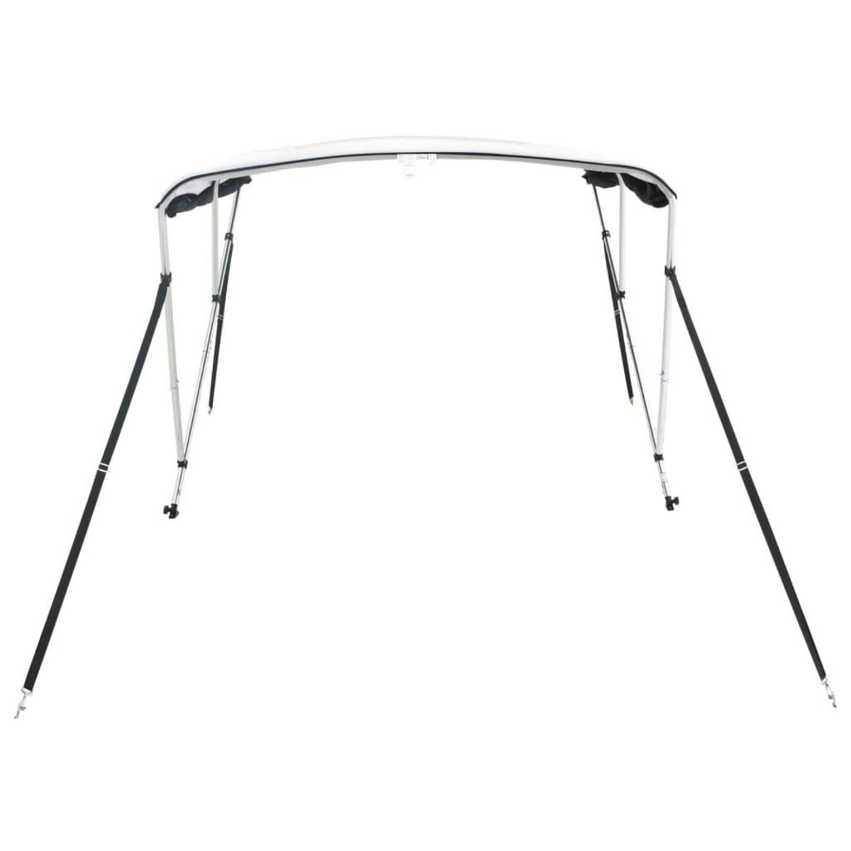 VIDAXL Toit bimini a 3 arceaux parois en maille 183x(137-152)x137 cm