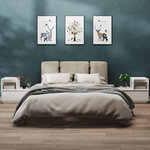 VIDAXL Tables de chevet 2 pcs Blanc 60x34x51 cm Bois de pin solide