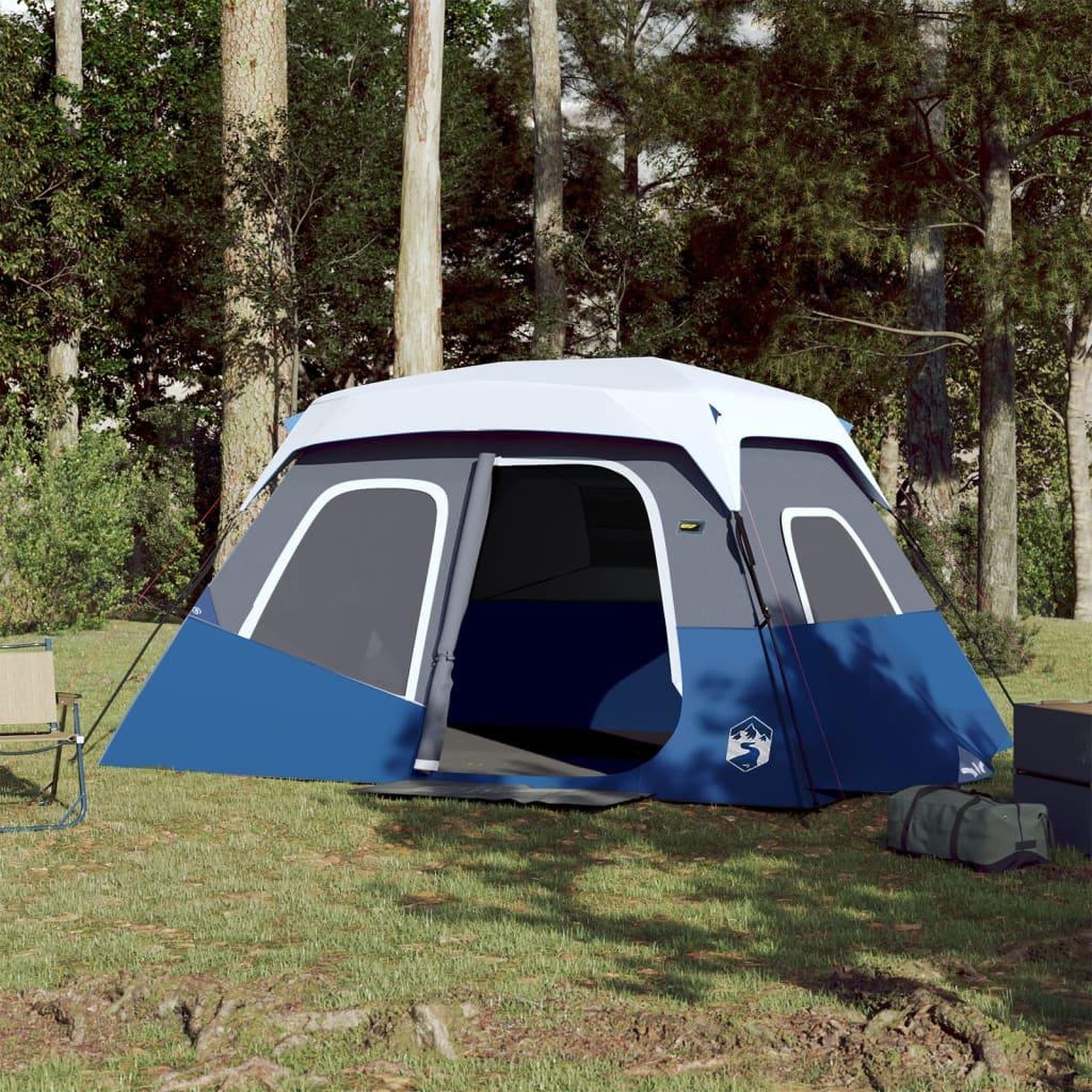 VIDAXL Tente familiale avec LED 6 personnes liberation rapide