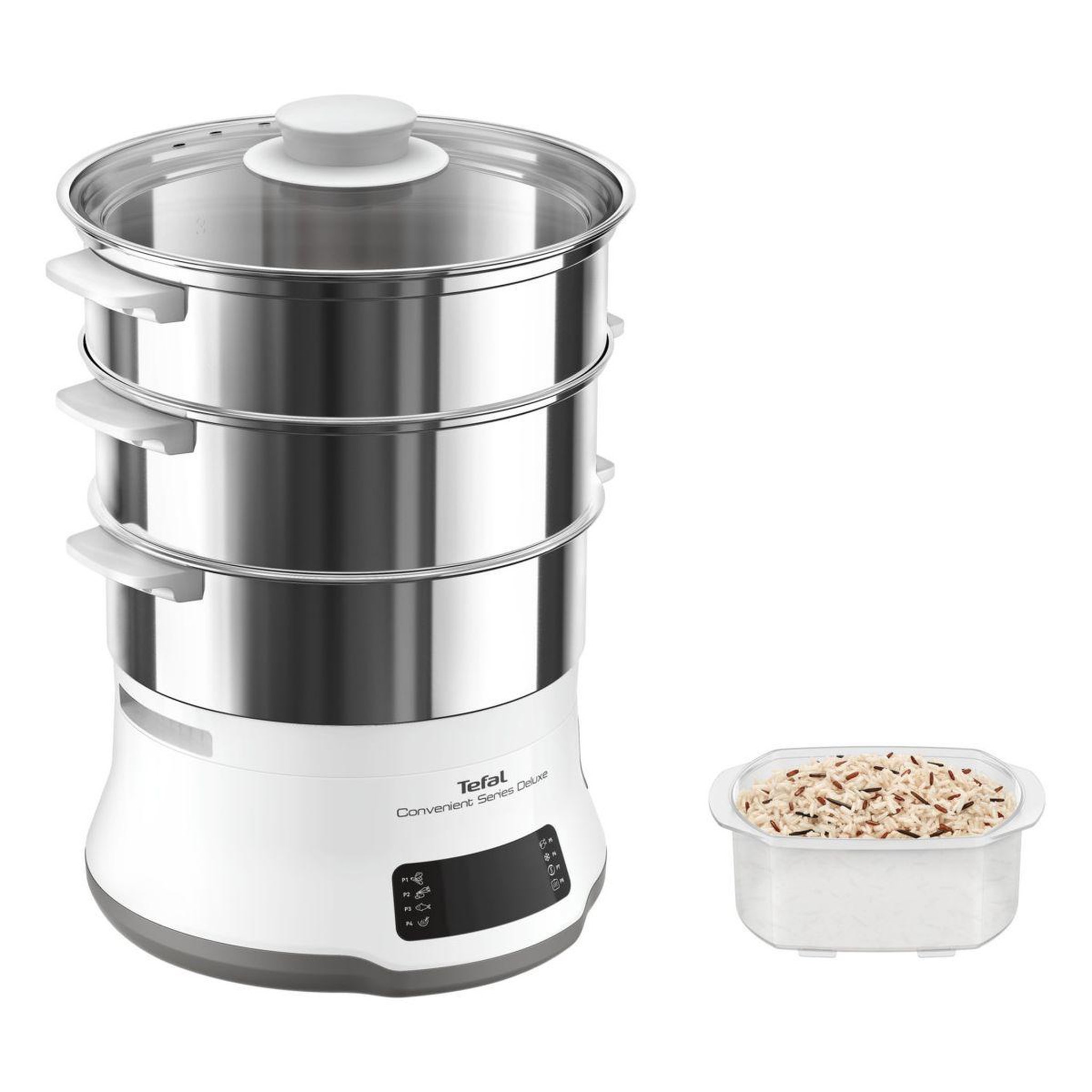 Voir la diapositive 1 : TEFAL Cuiseur vapeur Convenient series deluxe VC502D10