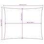 Voir la diapositive 6 : VIDAXL Voile de parasol tissu oxford rectangulaire 3,5x4,5 m creme