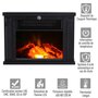 Voir la diapositive 5 : HOMCOM Cheminée électrique poêle style contemporain thermostat 600-1200 W noir
