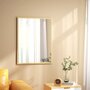 Voir la diapositive 2 : HOMCOM Miroir mural rectangulaire dim. 70L x 90H cm cadre MDF aspect bois clair