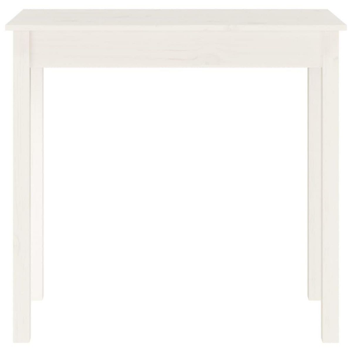 VIDAXL Table console Blanc 80x40x75 cm Bois massif de pin