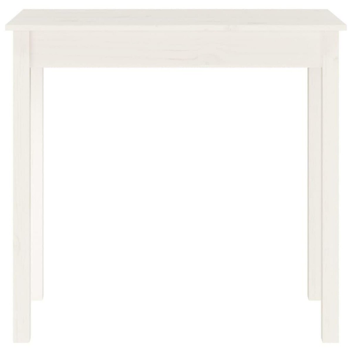 VIDAXL Table console Blanc 80x40x75 cm Bois massif de pin