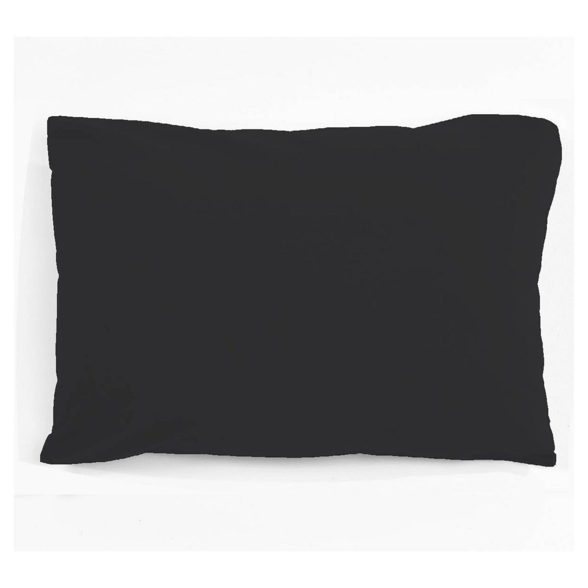 Taie d'oreiller unie en polycoton 47 fils 