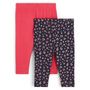 Voir la diapositive 2 : INEXTENSO Lot de 2 leggings léopard bébé fille