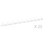 Voir la diapositive 2 : VIDAXL Piquets muraux 25 pcs Acier 1 m