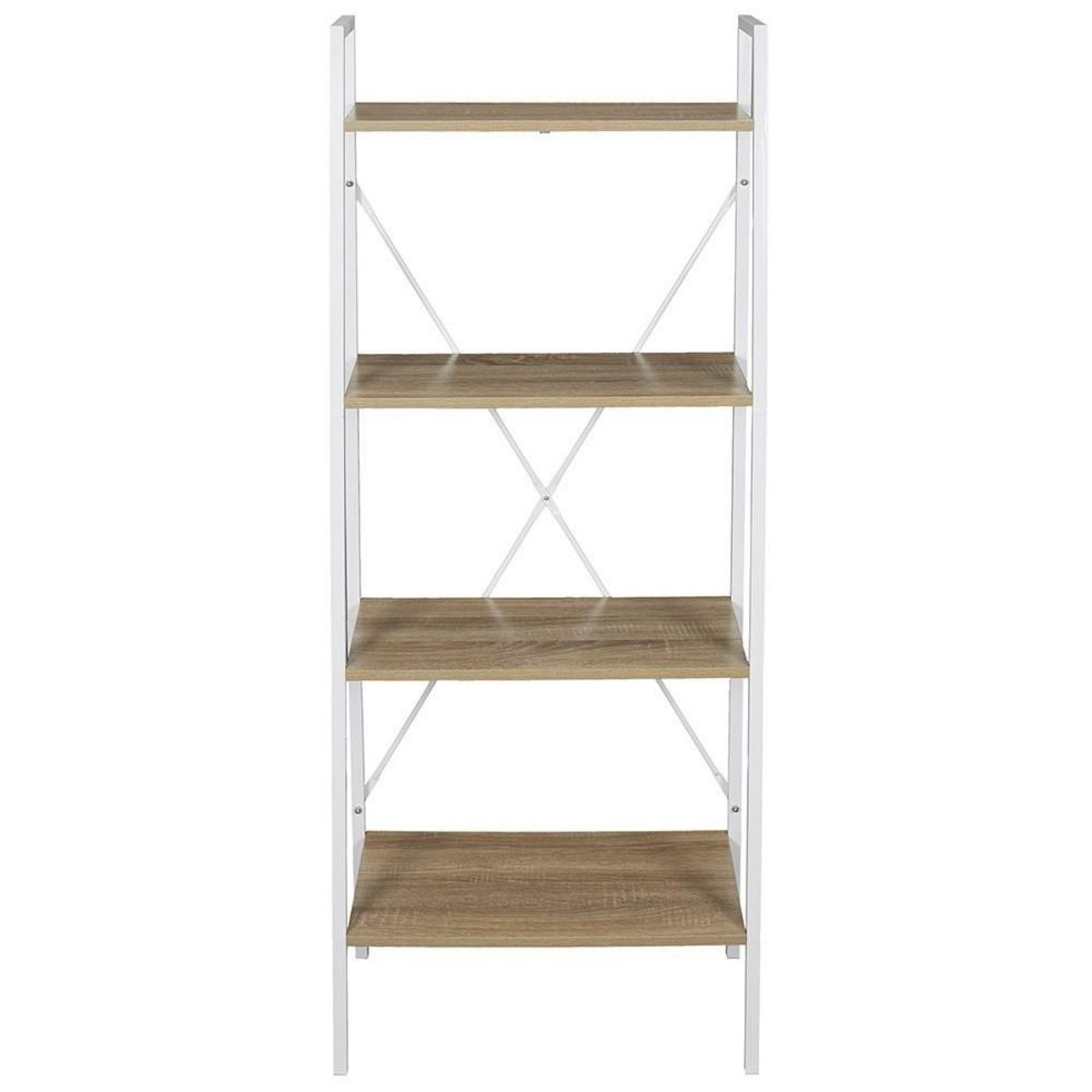 The Home Deco Factory Étagère bois et métal blanc