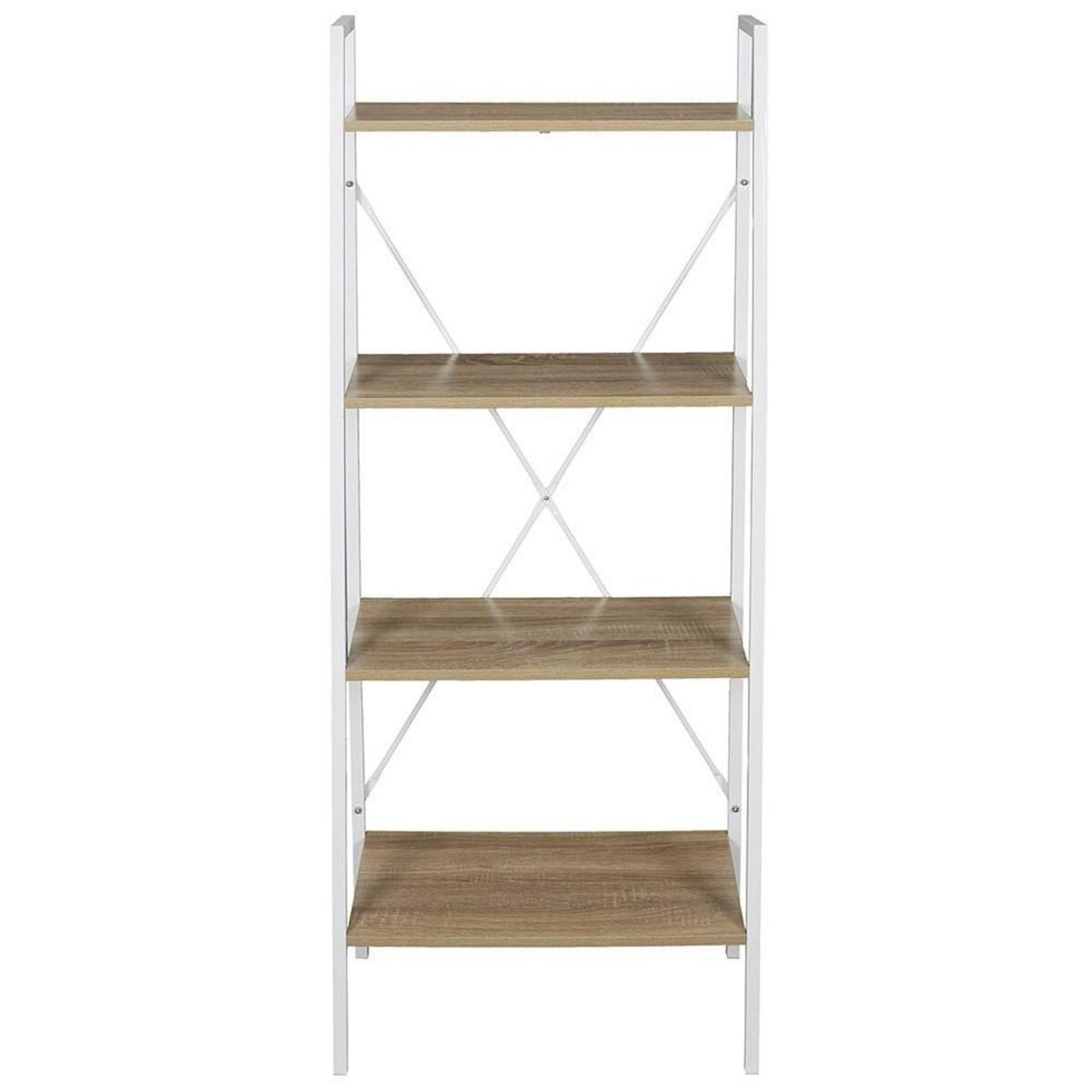 The Home Deco Factory Étagère bois et métal blanc