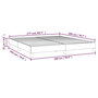 Voir la diapositive 6 : VIDAXL Cadre de lit sans matelas marron 180x200 cm similicuir