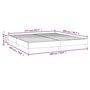 Voir la diapositive 6 : VIDAXL Cadre de lit sans matelas marron 180x200 cm similicuir