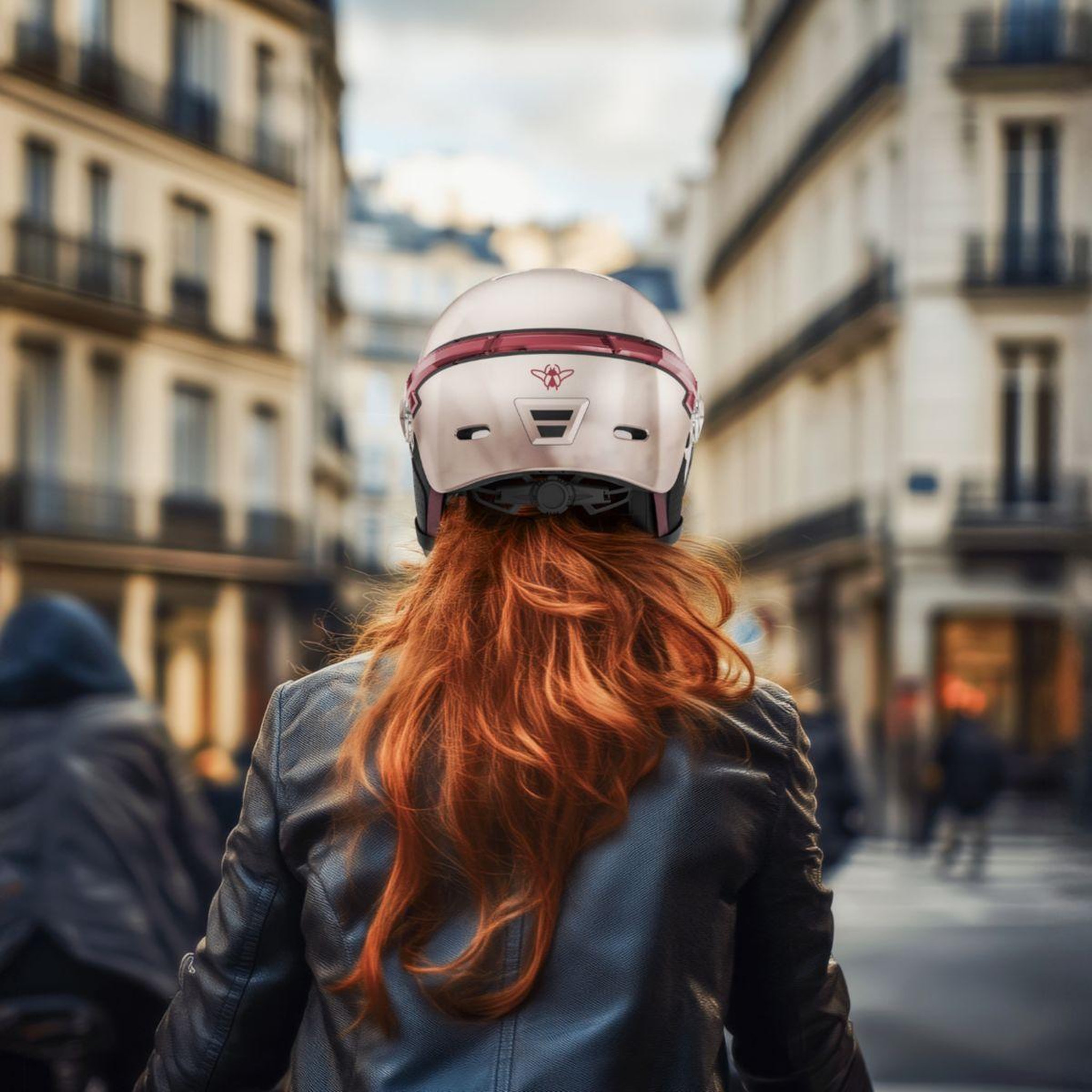 Voir la diapositive 3 : CASR Casque Led Glow rose taille M
