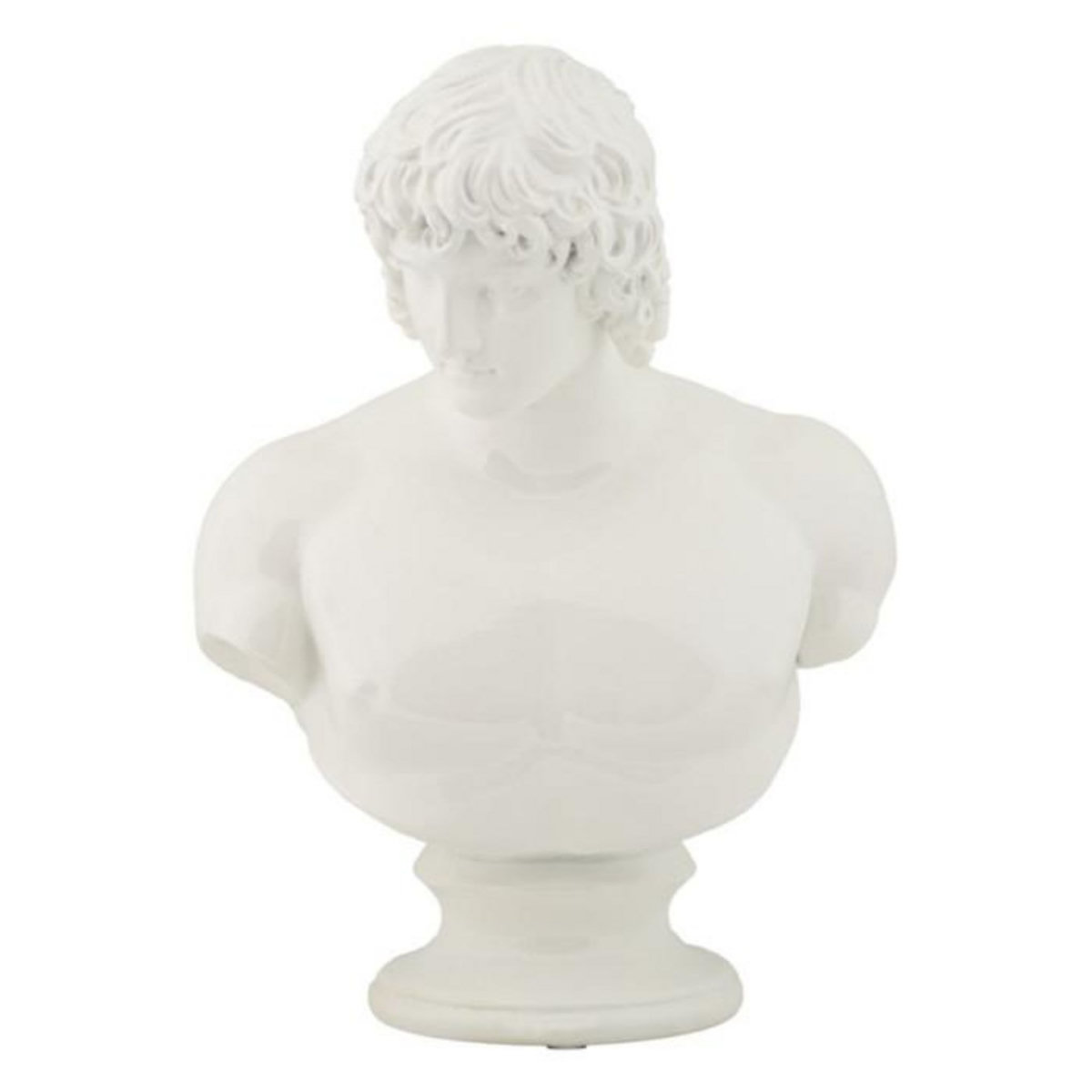 Paris Prix Buste Homme en Résine  Centurion  25cm Blanc