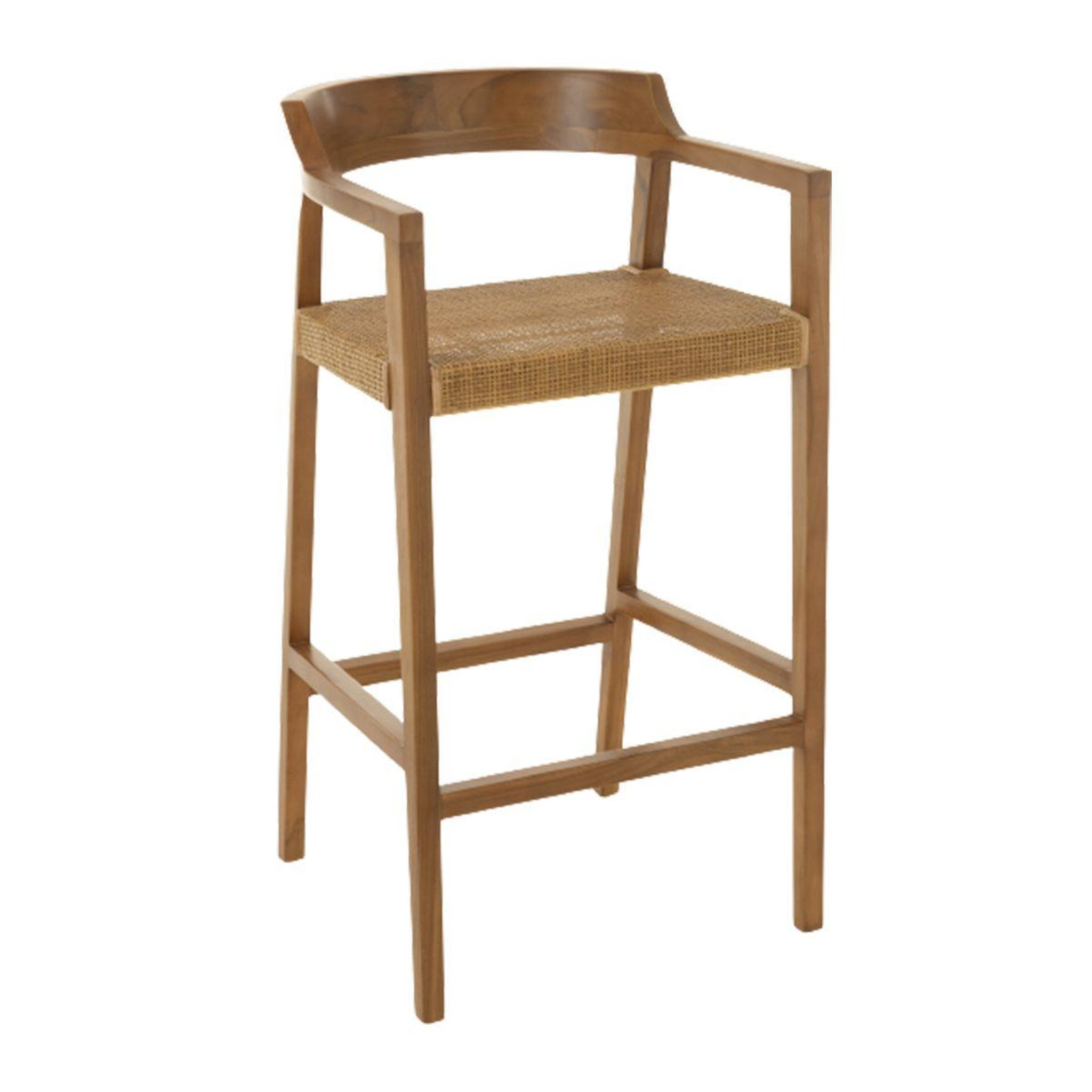J-LINE Tabouret de bar design  sungkai  100cm marron