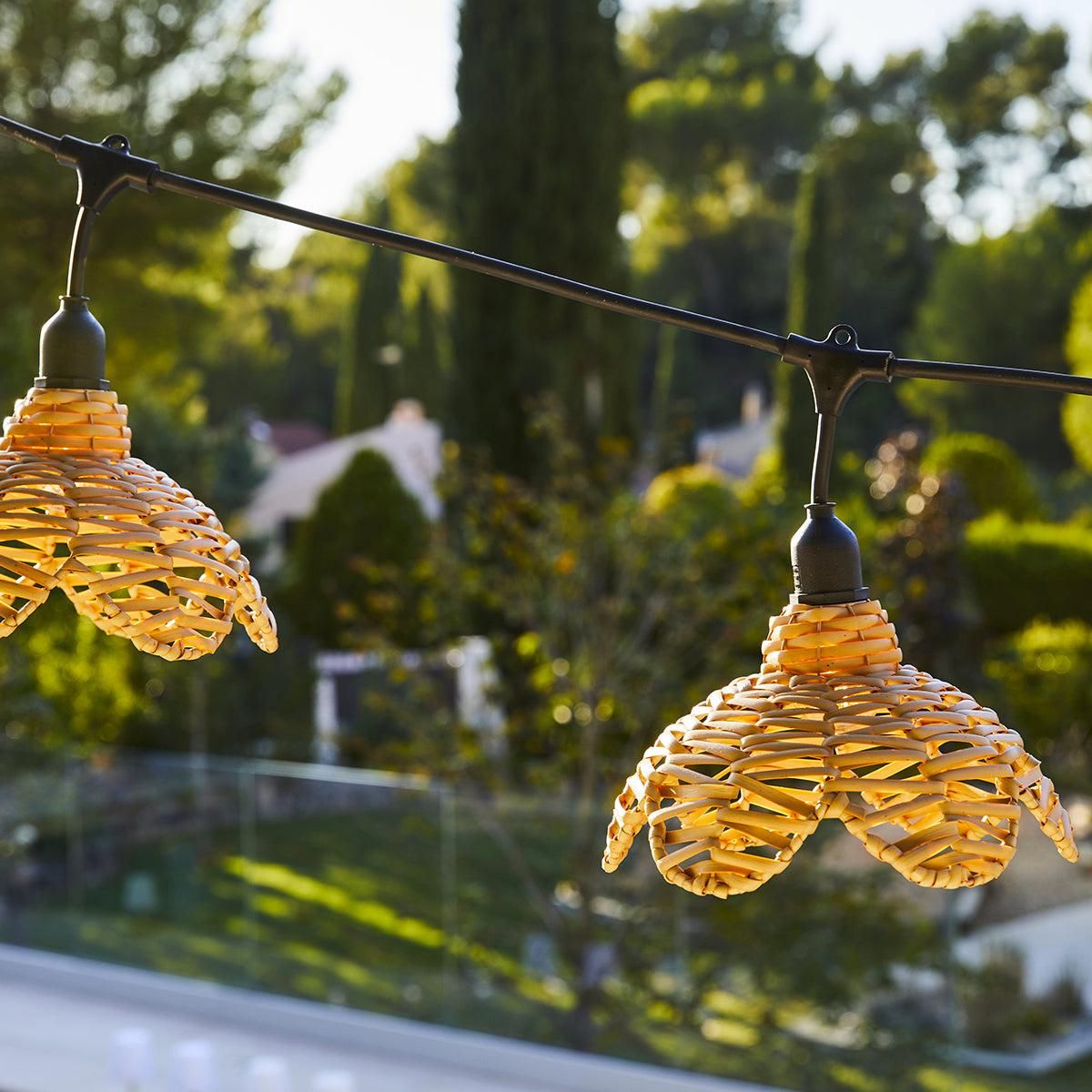 Lumisky Guirlande lumineuse raccordable FLOWER Marron Caoutchouc 6m