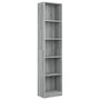 Voir la diapositive 2 : VIDAXL Bibliotheque 5 niveaux Sonoma gris 40x24x175 cm