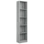 Voir la diapositive 2 : VIDAXL Bibliotheque 5 niveaux Sonoma gris 40x24x175 cm